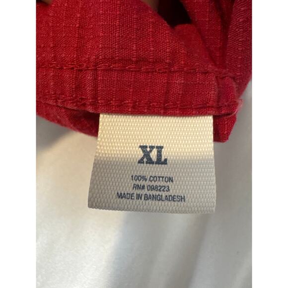 Magellan Outdoors Adventure Gear Men’s XL Brick Red 100% Cotton Button-Up - Picture 7 of 7